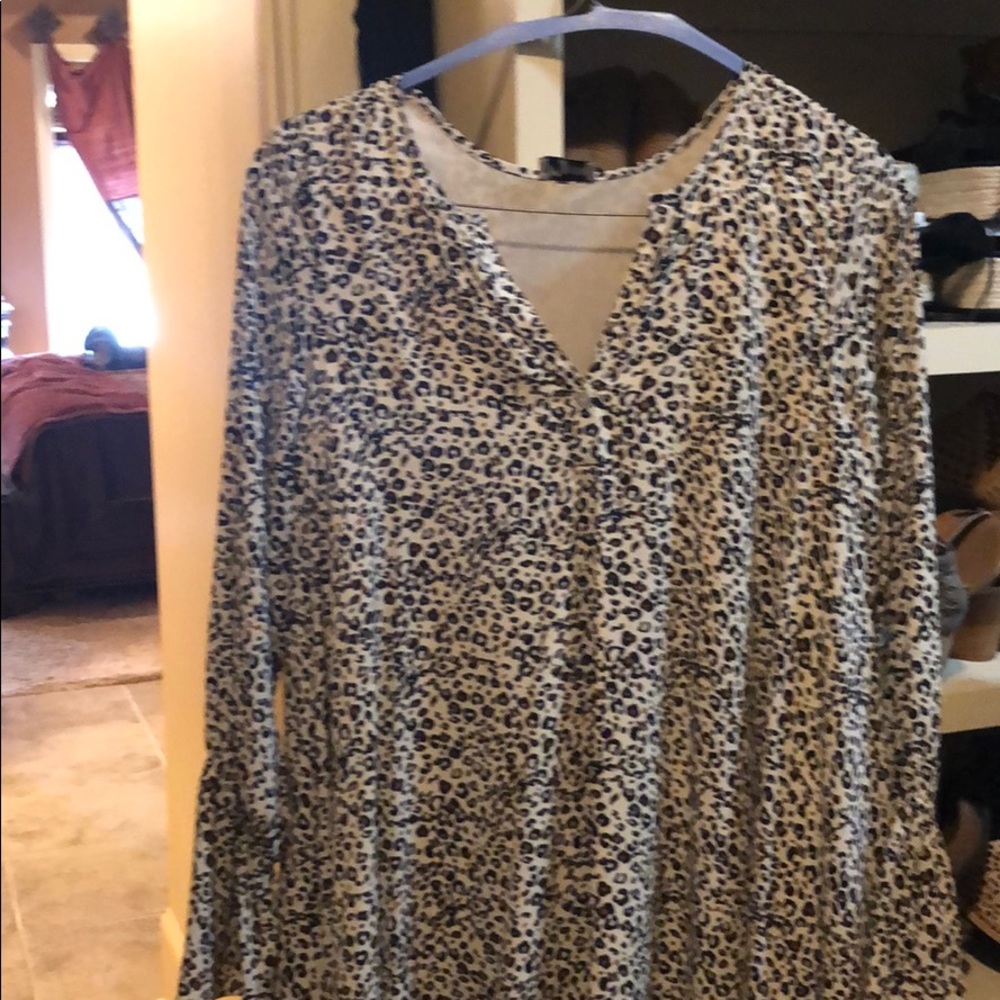 Cheetah print tunic